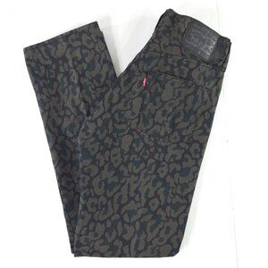 LEVI'S 501 ORIGINAL MEN'S Sz 30x32 Shrink-to-Fit JEANS BUBBLE CHEETAH ANTHRACITE